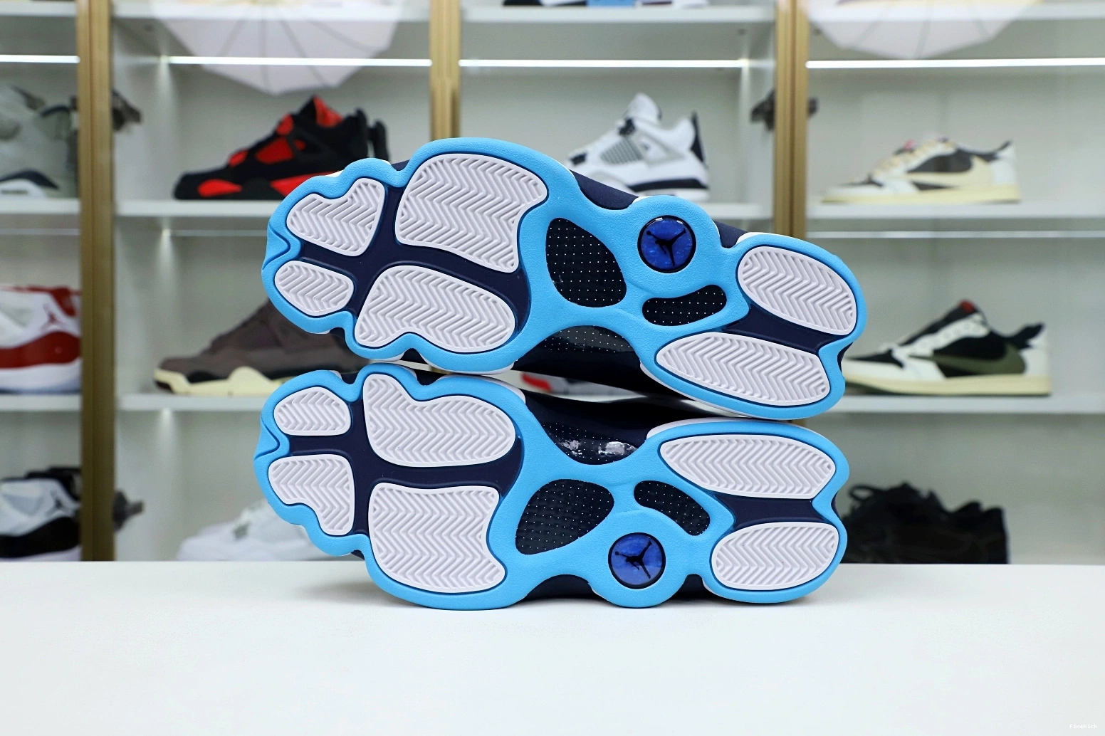 BLUE POWDER AIR RETRO JORDAN WHITE 13 414571-144 OBSIDIAN 0218